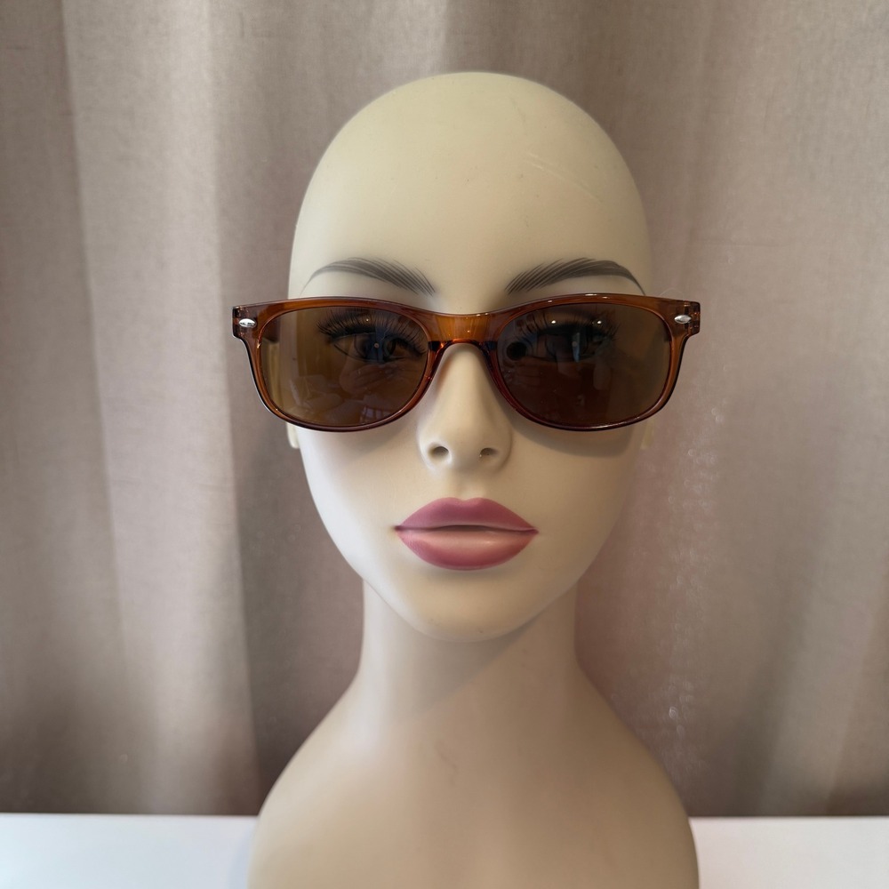 Lovivy FH003 Amber Brown Reading Sunglasses Wayfarer Style Unisex‎